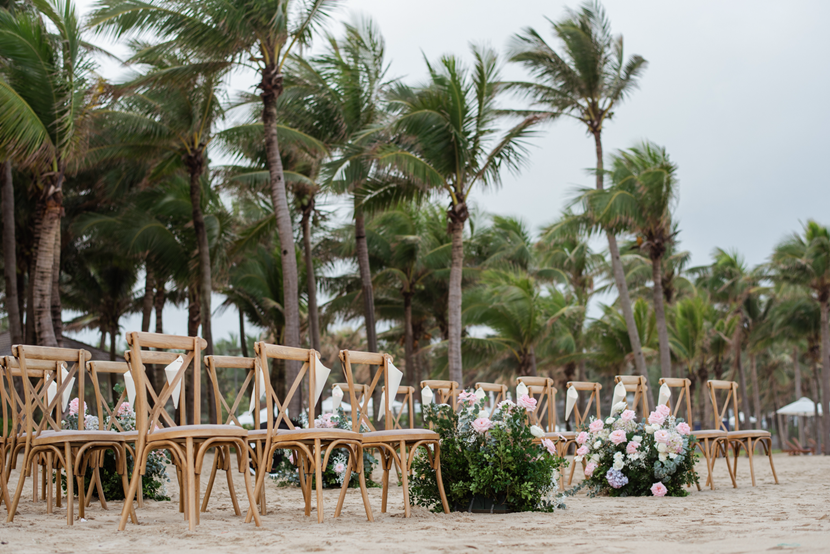 Decoration for a wedding in Premier Village Danang Resort