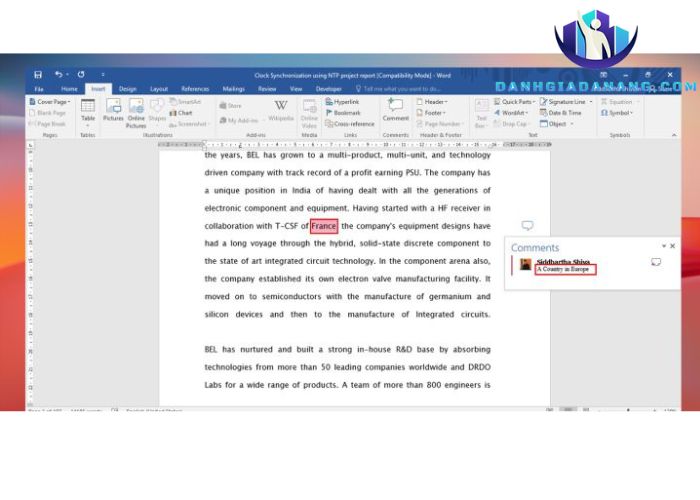 Microsoft Word 2016