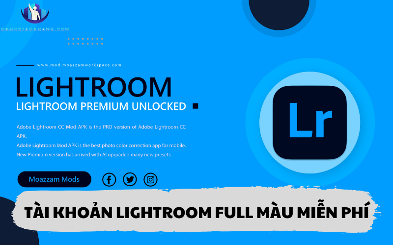 Tài Khoản Lightroom Full Màu Miễn Phí